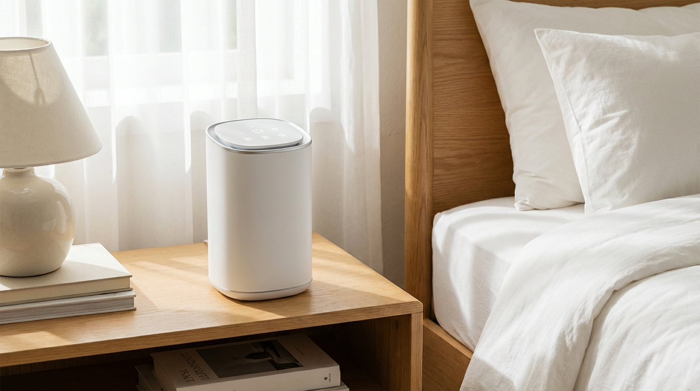 Dormitorio con ionizador Nuvair